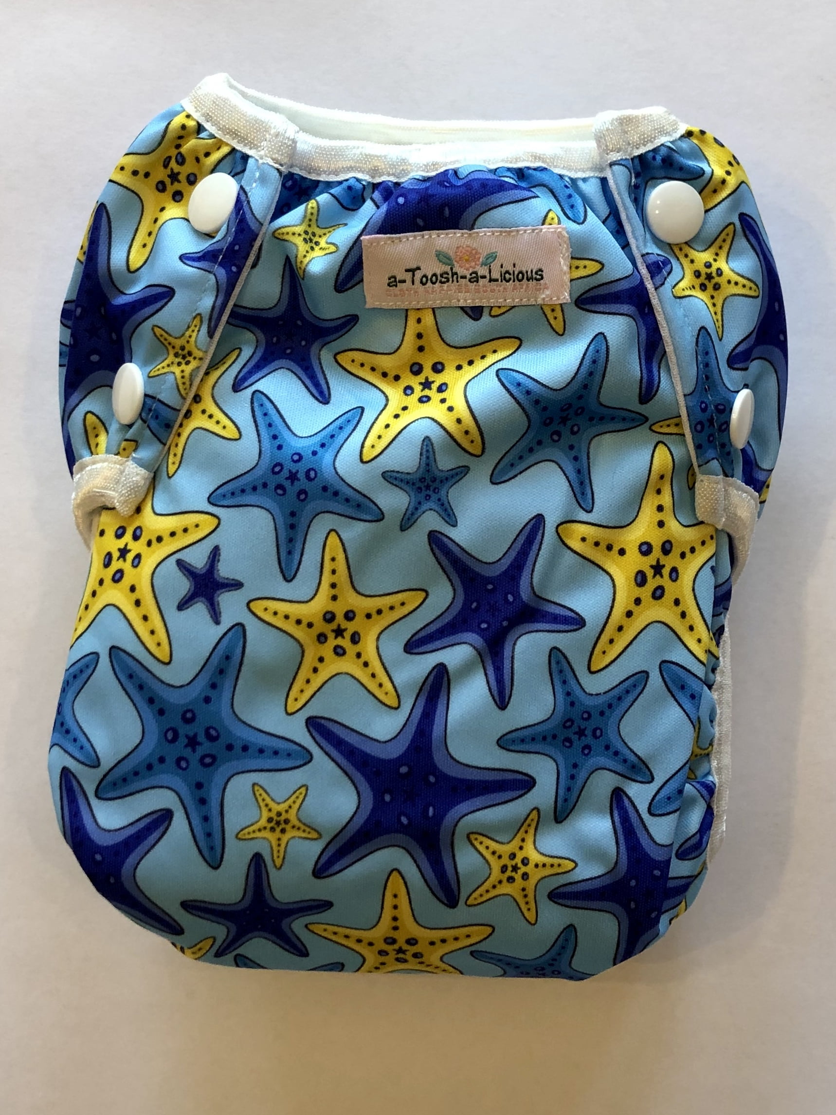 Swimming-Nappy-Standard-Print-Blue-&-Yellow-Starfish